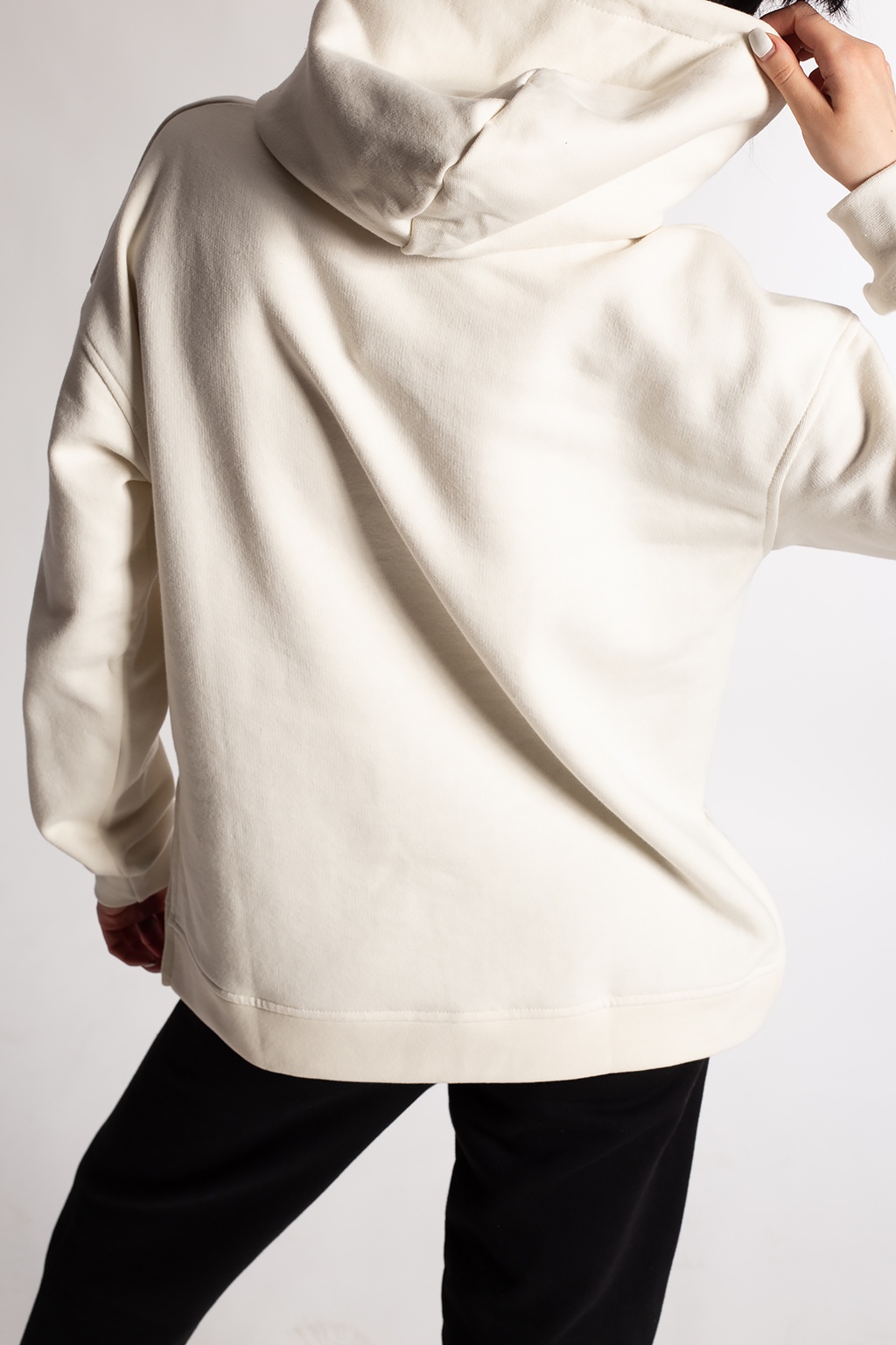 Ganni cream hoodie for outlet women